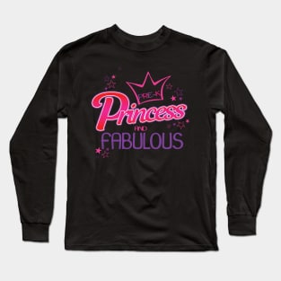 'Pre-K Princess and Fabulous' Funny Princess Teacher Long Sleeve T-Shirt